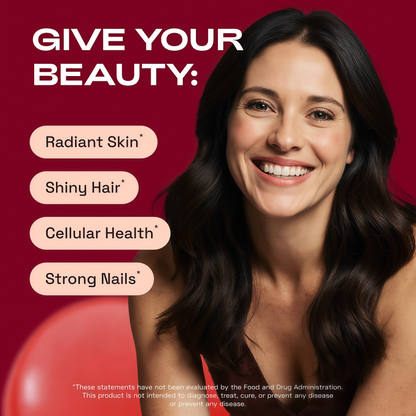 Hair Skin and Nails Supplement with Ca AKG | MSM | Hyaluronic Acid | Biotin | Vitamin C & Vitamin D3 K2 – Supports Radiant Skin, Promotes Shiny Hair & Strong Nails – 90 Capsules