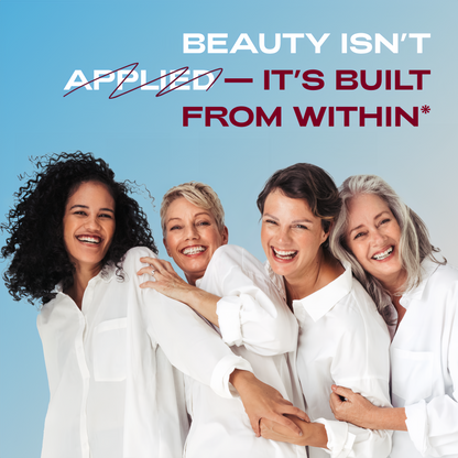 Hair Skin and Nails Supplement with Ca AKG | MSM | Hyaluronic Acid | Biotin | Vitamin C & Vitamin D3 K2 – Supports Radiant Skin, Promotes Shiny Hair & Strong Nails – 90 Capsules